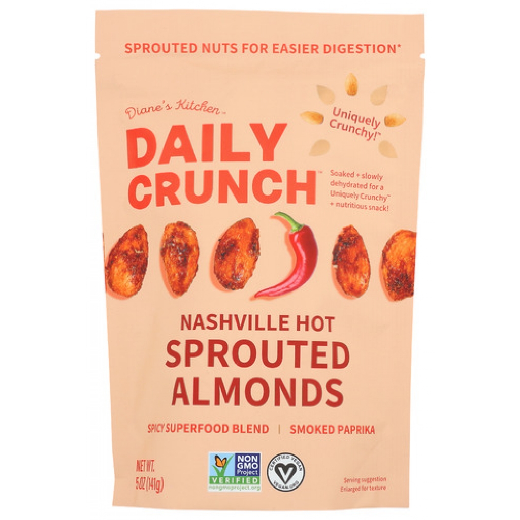 Almond Nashville Hot Sprouted Nuts - Spicy Crunch