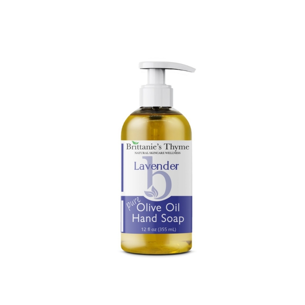 Lavender Olive Oil Hand Soap - Gentle Formula, 12 oz