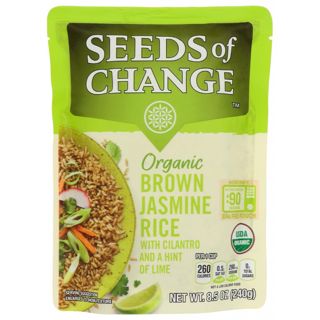 Organic Brown Jasmine Rice with Cilantro and Lime