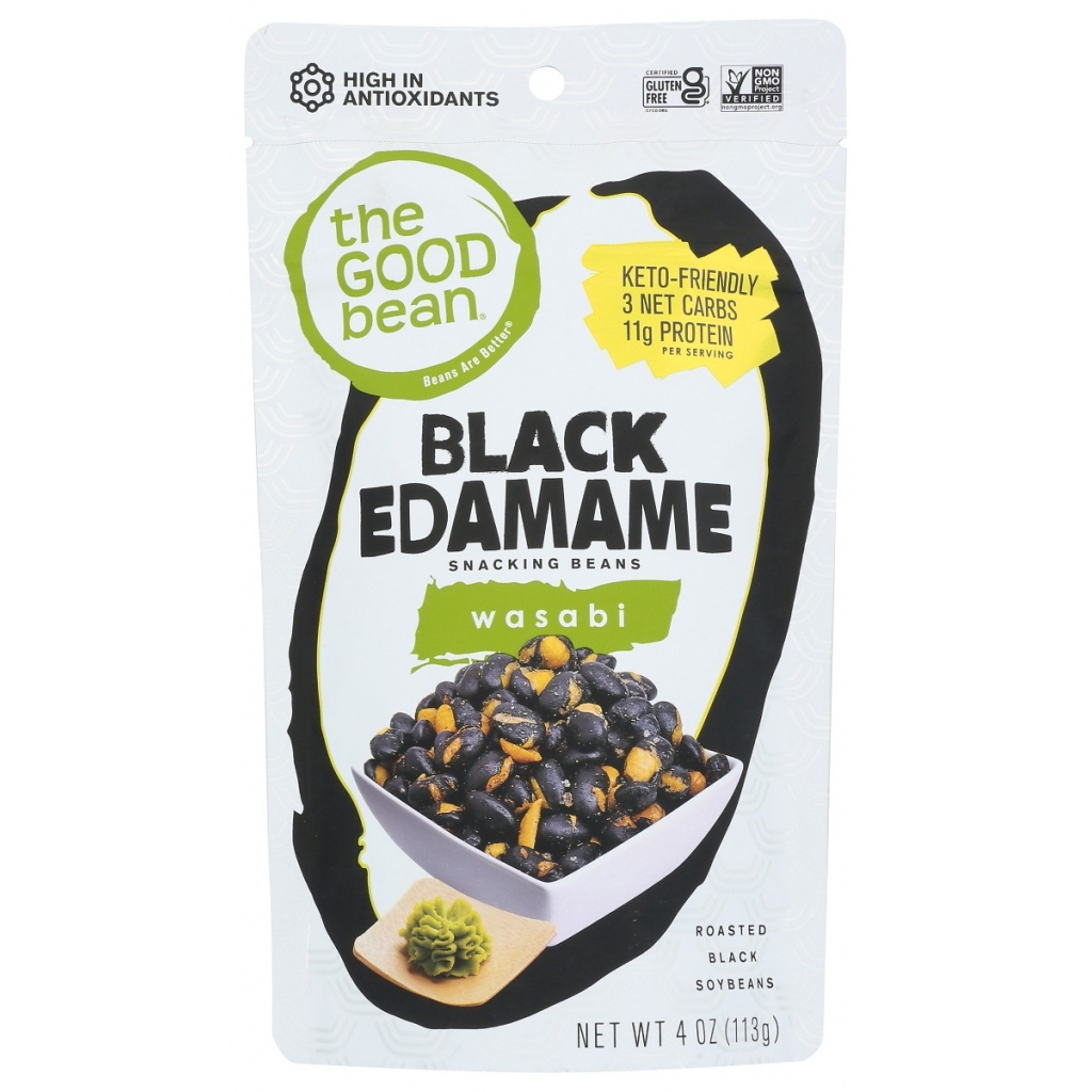 Wasabi Black Edamame Snacking Beans - 4 oz