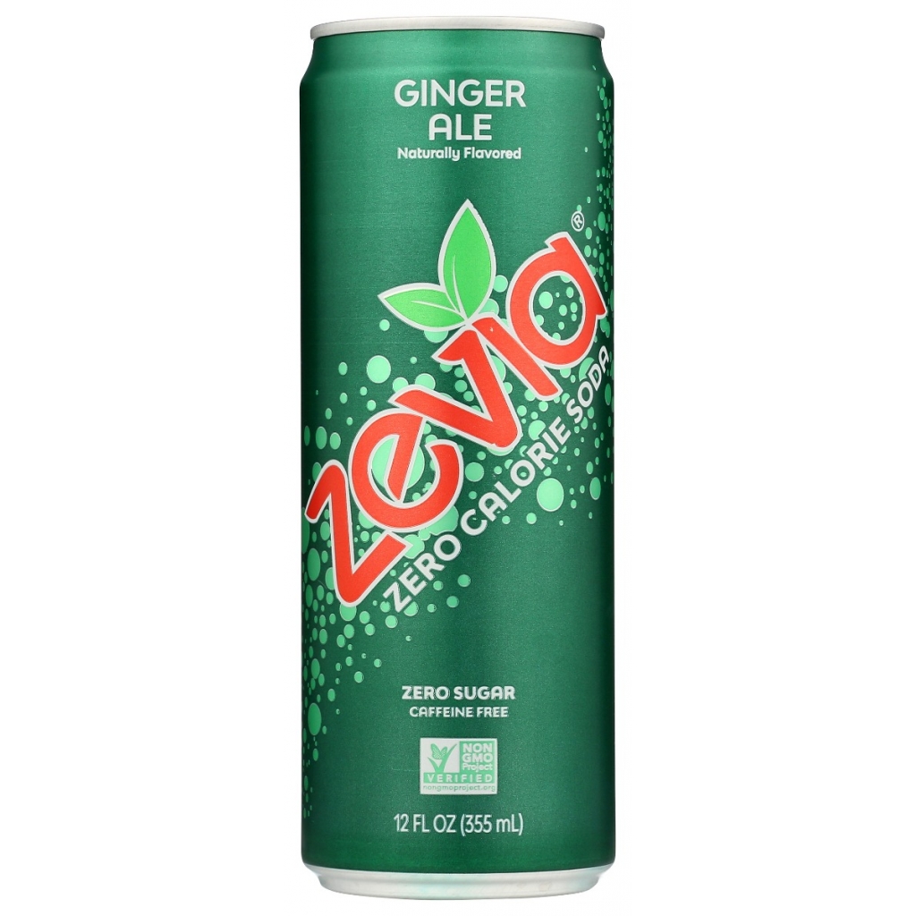 Zevia Ginger Ale Soda, 12 oz