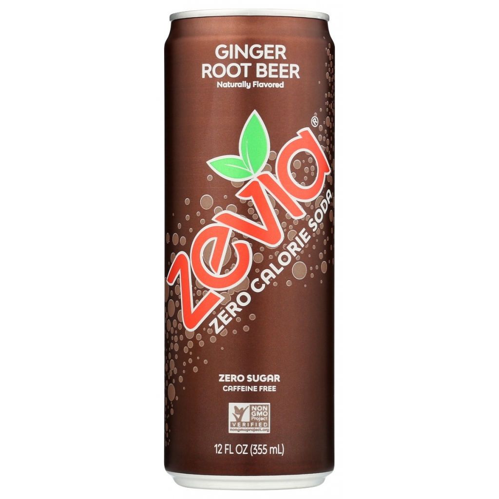 Zevia Ginger Root Beer - Sparkling and Naturally Sweet