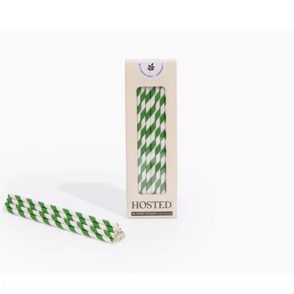 Eco-Friendly Paper Straw Pack, 50 ct