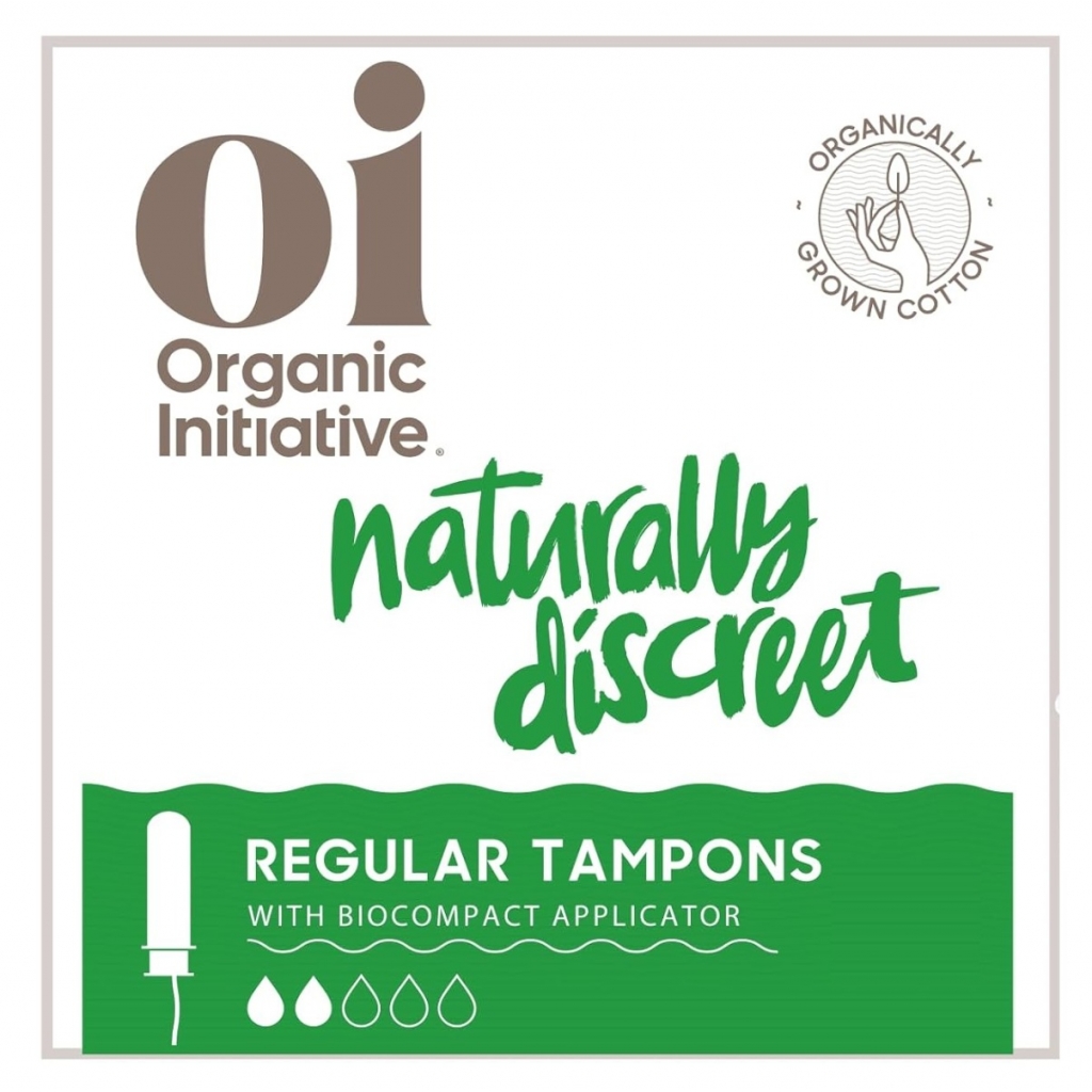 Organic Cotton Regular Tampons - 16 pc