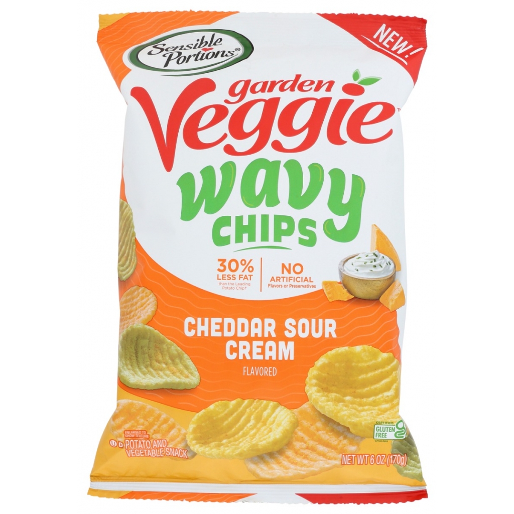 Cheddar Sour Cream Wavy Chips - 6 oz