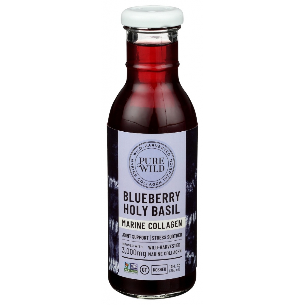 Blueberry Infused Holy Basil Beverage - 12 fo