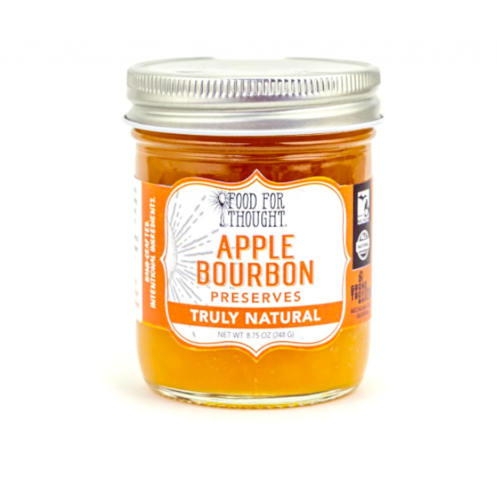 Natural Apple Bourbon Preserves, 8.75 oz