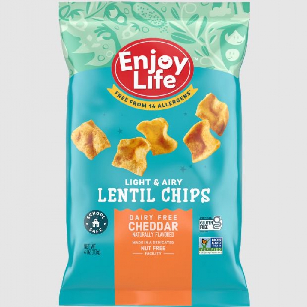 Dairy-Free Cheddar Lentil Chips