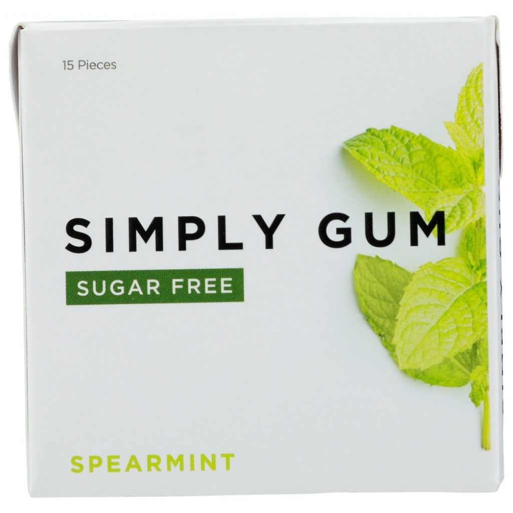 Sugar-Free Spearmint Gum - All-Natural Chewing Delight - 15 pcs