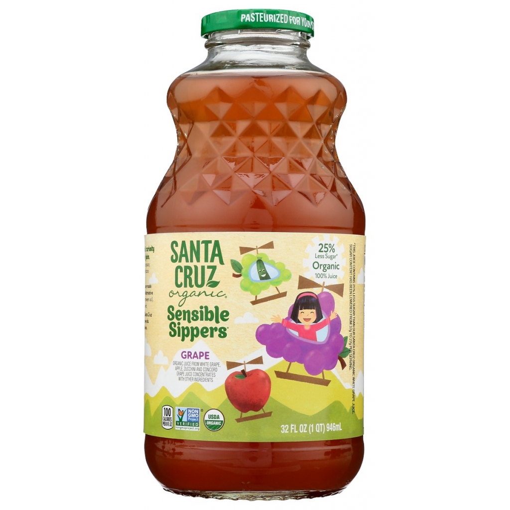 Santa Cruz Organic Sensible Sippers - Grape, 32 fl oz