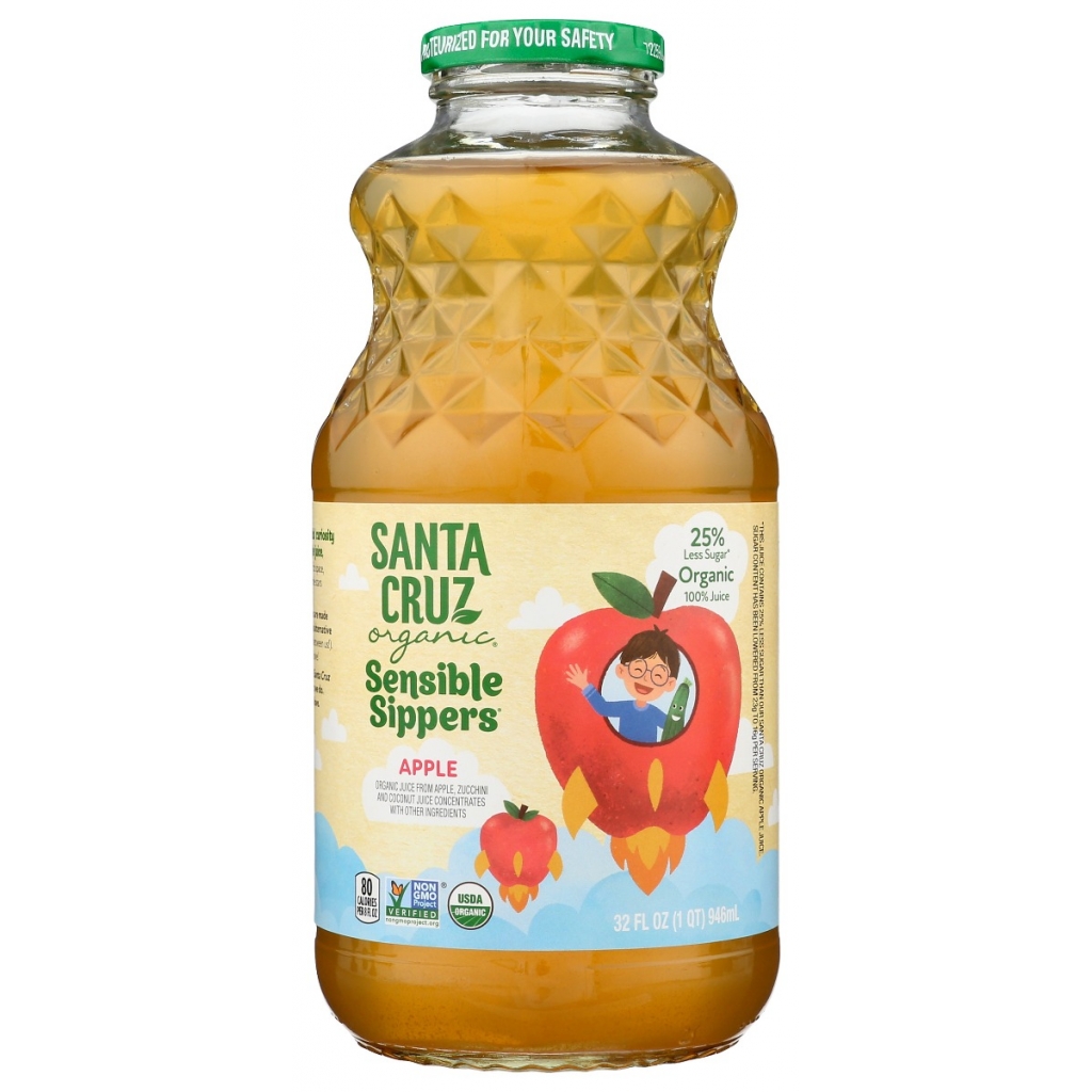 Santa Cruz Organic Sensible Sippers - Apple, 32 fl oz