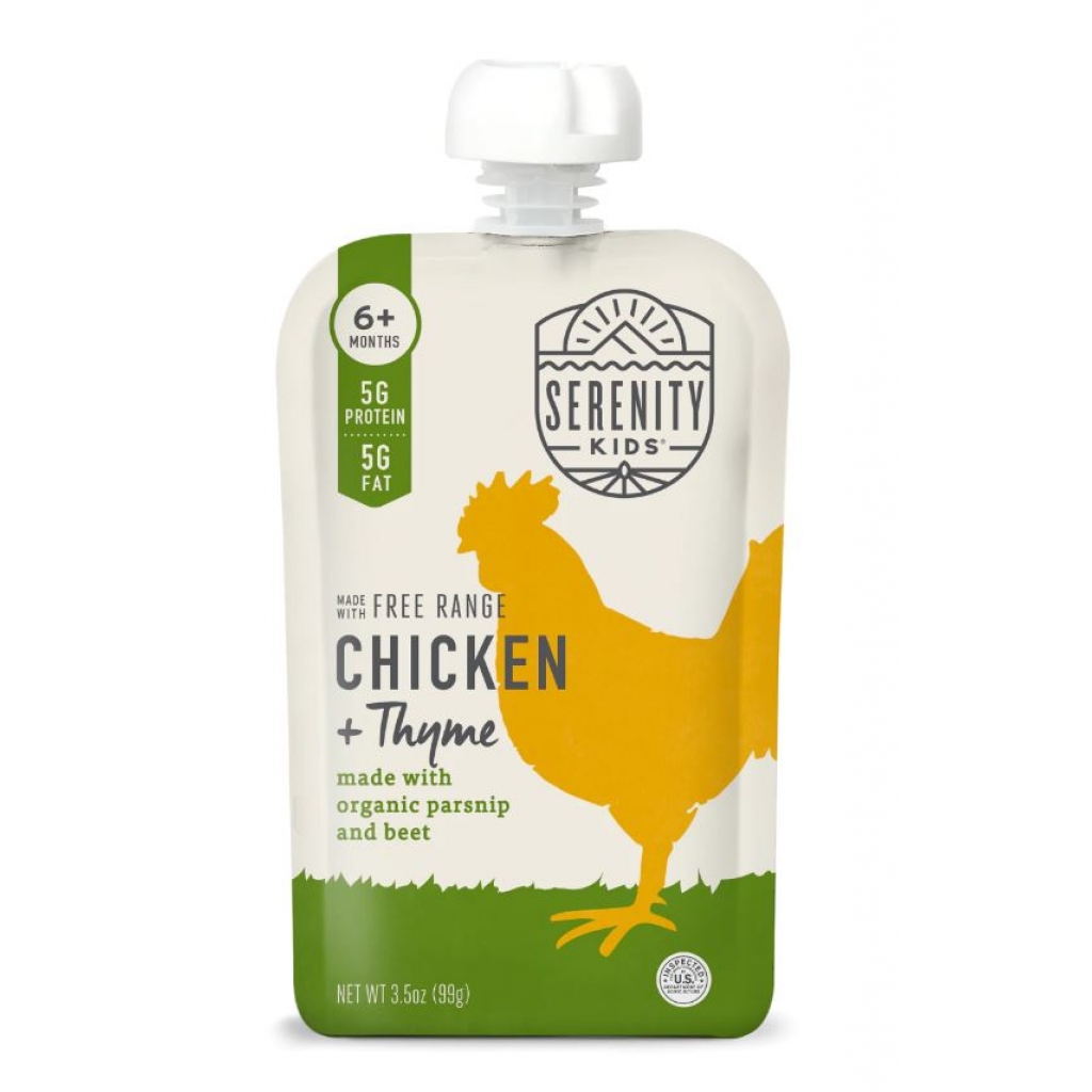 Free Range Chicken with Thyme Baby Food Puree - 3.5 oz