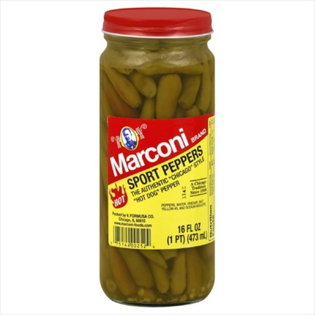 Marconi Sport Peppers Vinegar - 16 oz