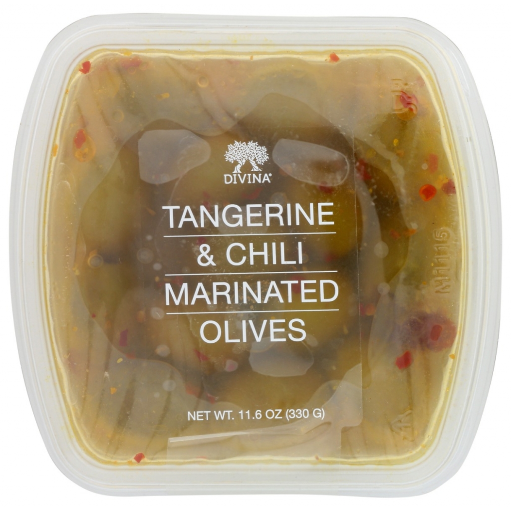 Chili Marinated Tangerine Olives - 11.6 oz