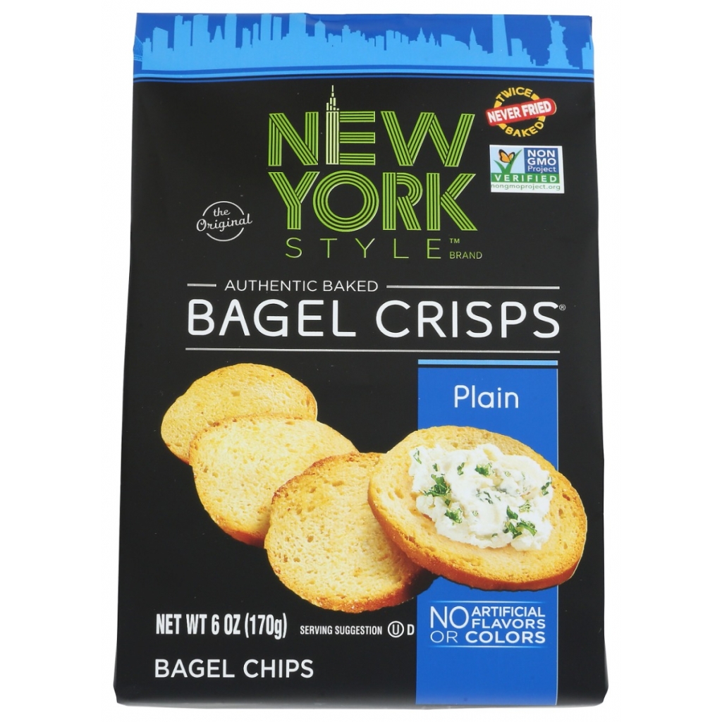 Plain Bagel Crisps, 6 oz