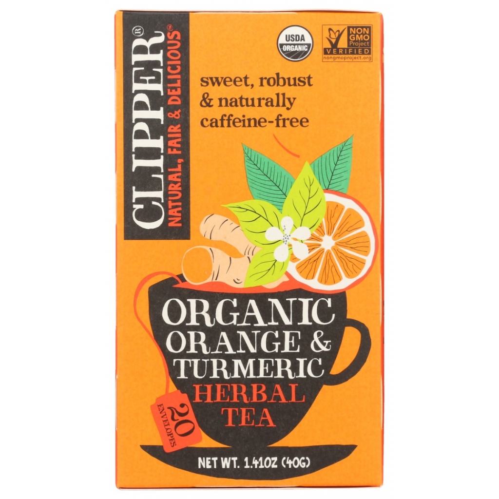 Organic Turmeric and Orange Herbal Infusion Tea