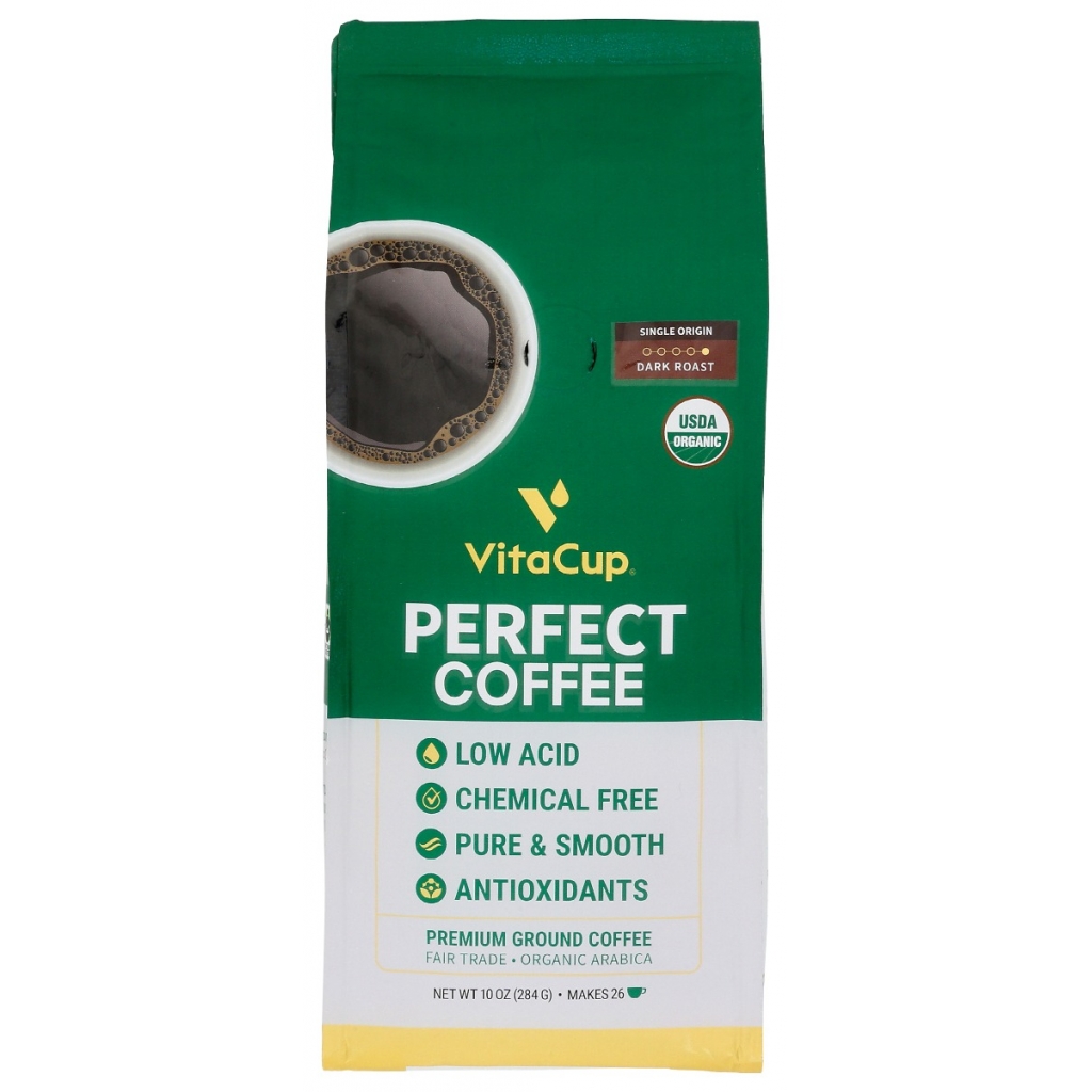 VitaCup Perfect Blend Coffee, 10 oz - Low Acid Goodness