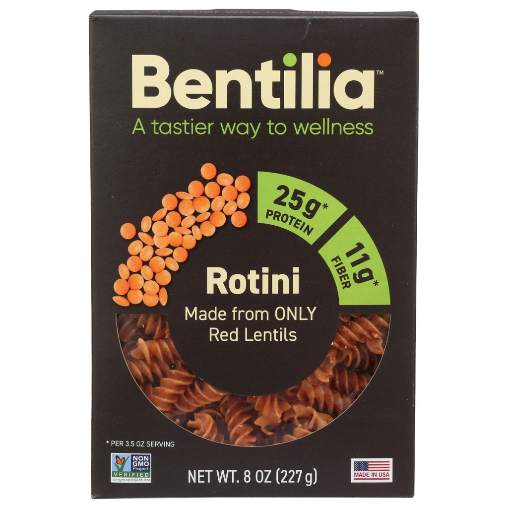 Organic Red Lentil Rotini Pasta, 8 oz