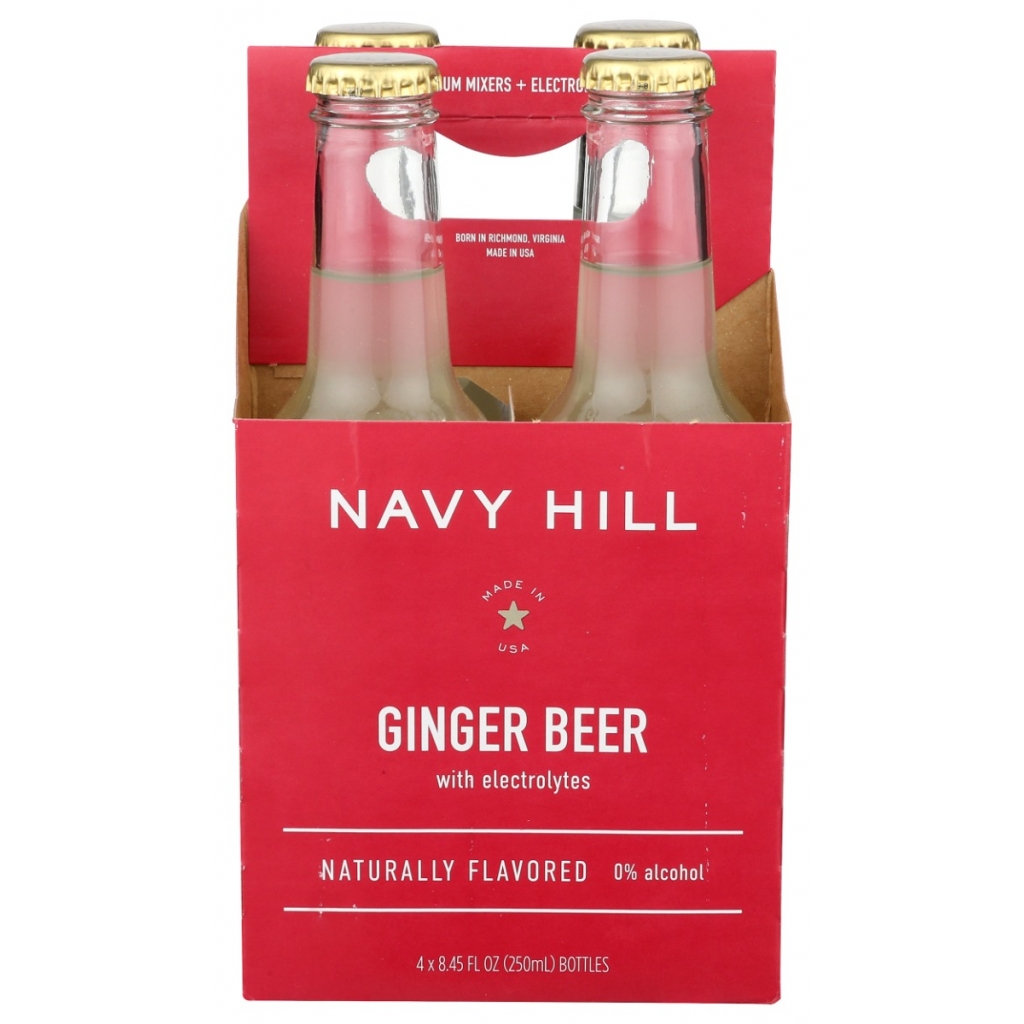 Navy Hill Ginger Beer - 4 Pack, 33.8 fl oz