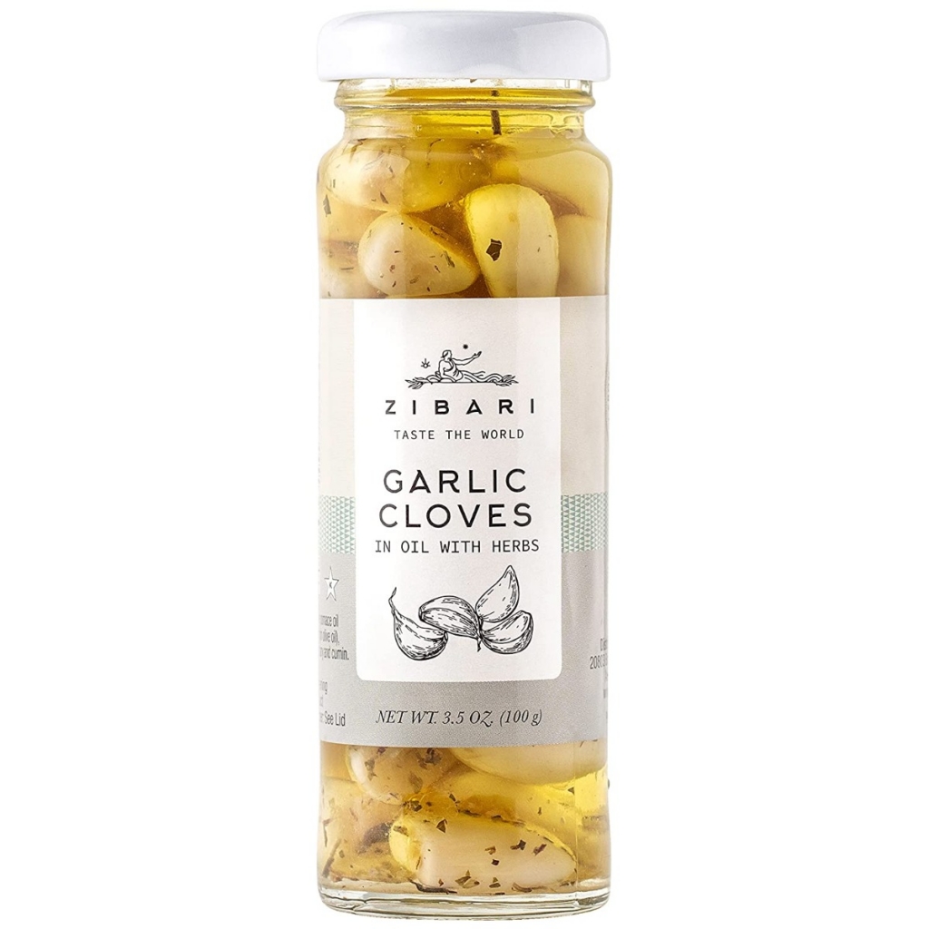 Garlic Cloves in Olive Oil with Herbs - 3.5 oz