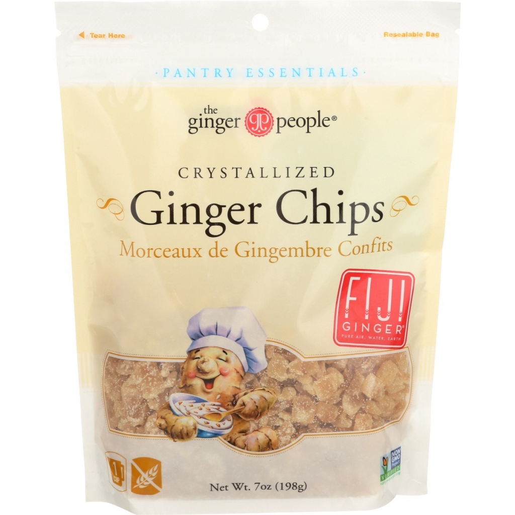 Crystallized Ginger Chips, 7 oz