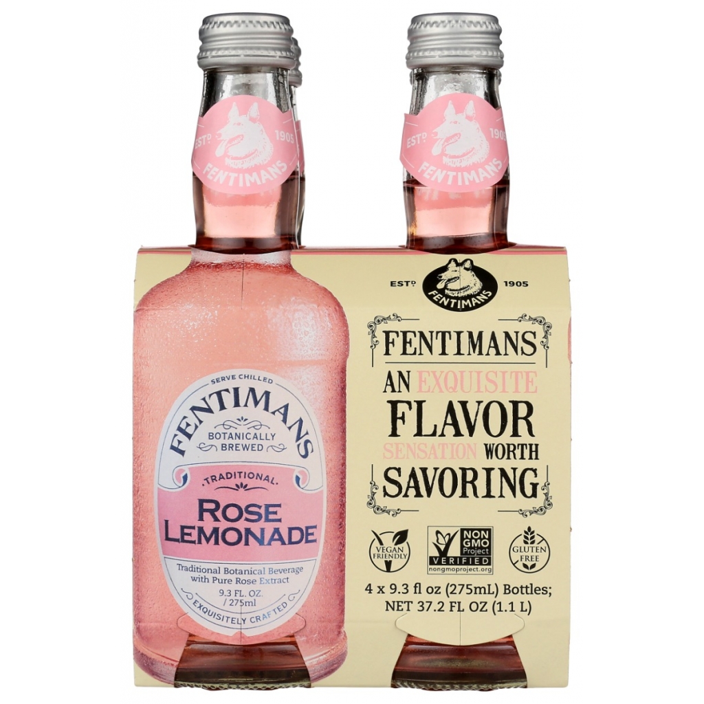 Rose Lemonade 4-Pack - Deliciously Herbal, 37.2 fl oz