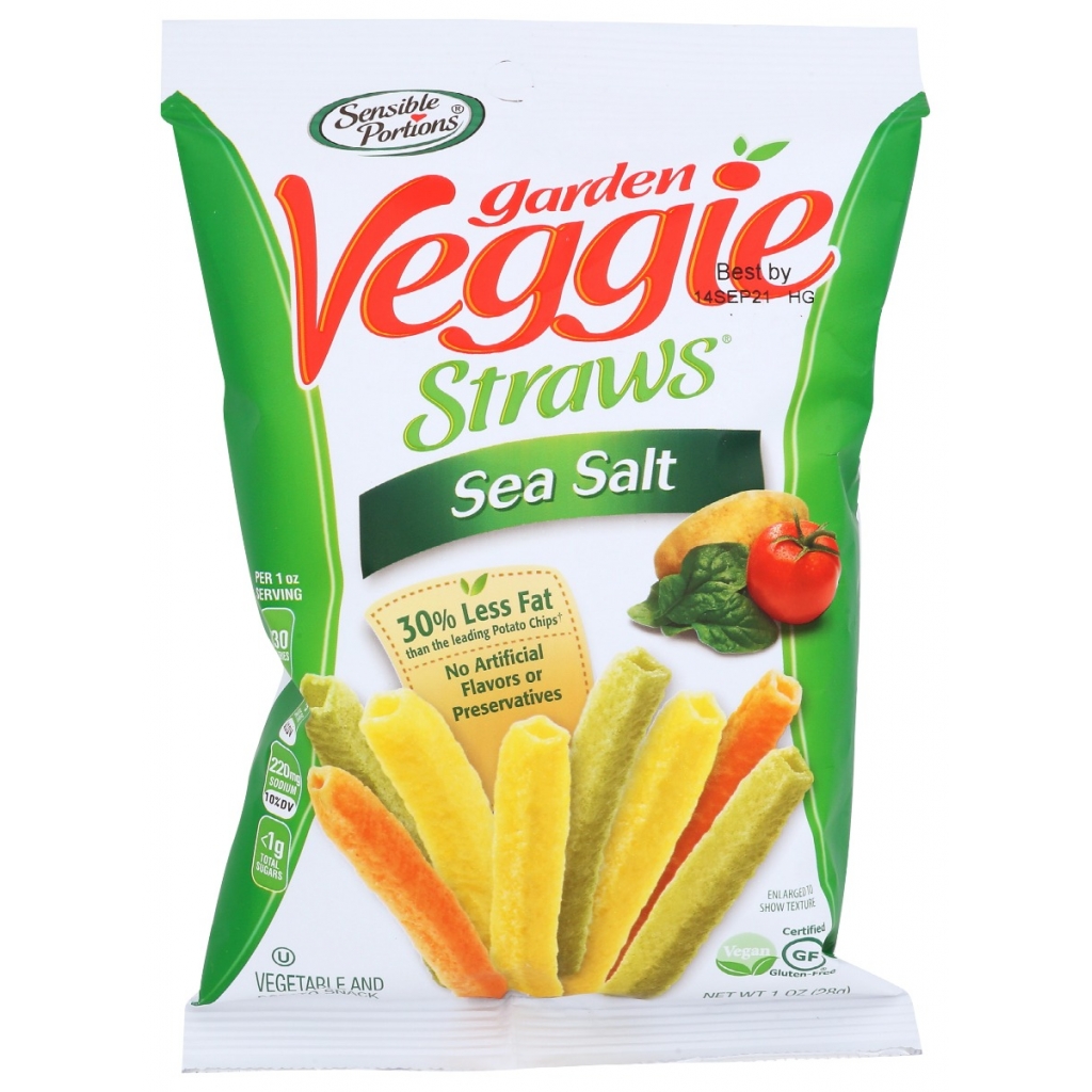 Veggie Sea Salt Straws - 1 oz