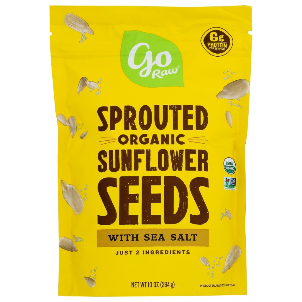 Sprouted Sunflower Seeds with Sea Salt - 10 oz - Nutritious Snack