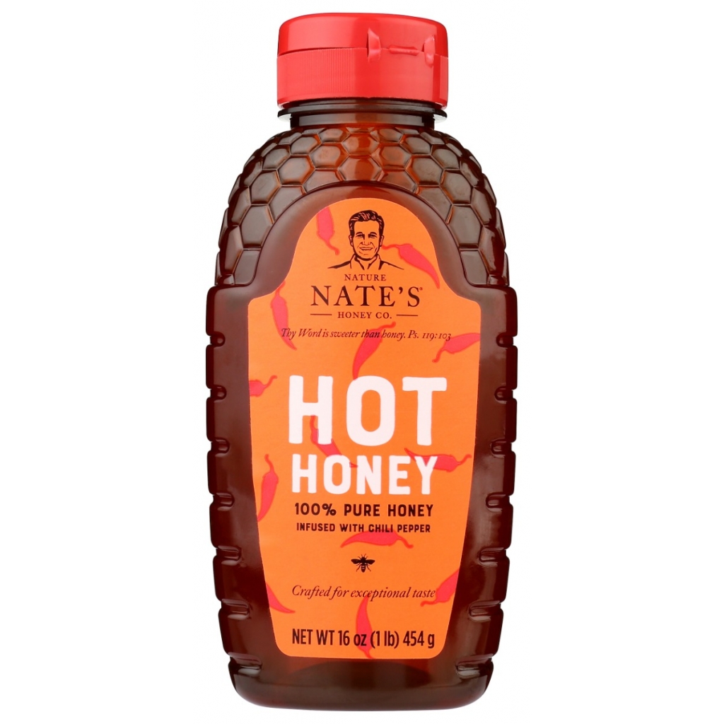 Nate's Hot Honey - 16 oz - Sweet & Spicy Infusion