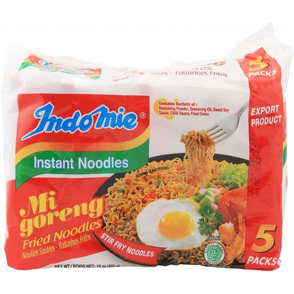 Fried Noodles Mi Goreng - Popular Indonesian Snack