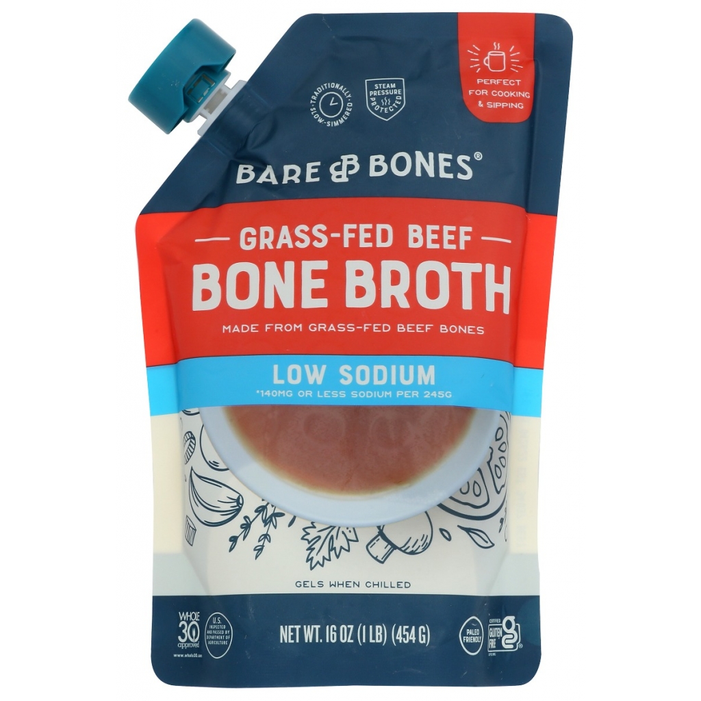 Low Sodium Beef Bone Broth - 16 oz