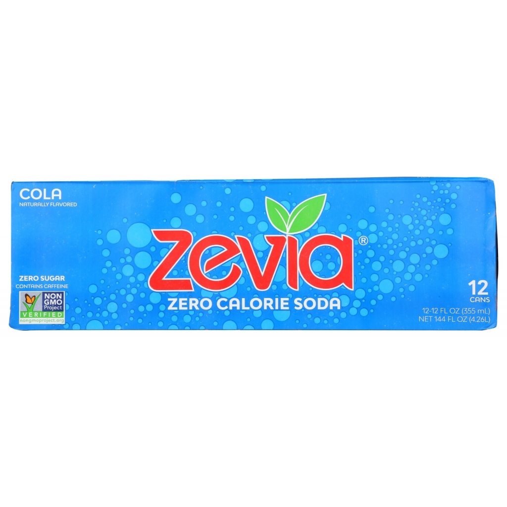 Zevia Zero Calorie Cola Soda - 144 fl oz