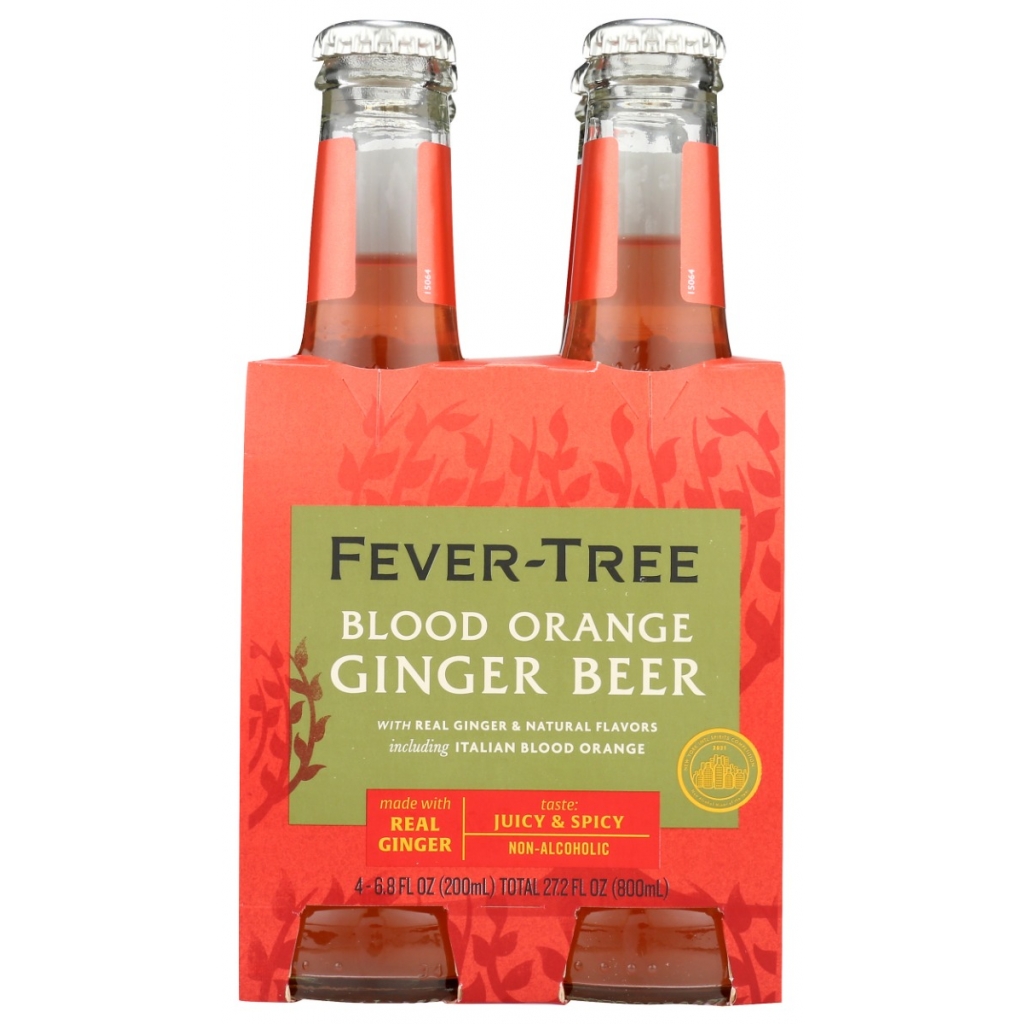 Blood Orange Ginger Beer - 4 Count