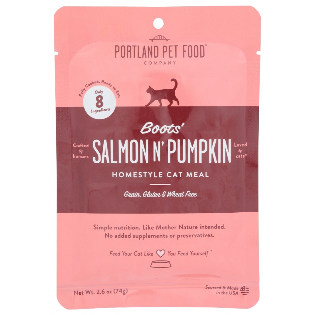 Natural Salmon Pumpkin Cat Meal, 2.6 oz