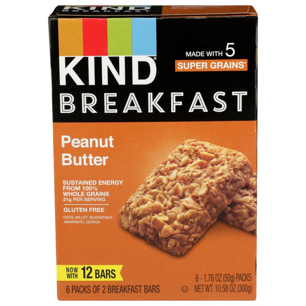 Peanut Butter Breakfast Bar - Energizing Snack, 10.58 oz