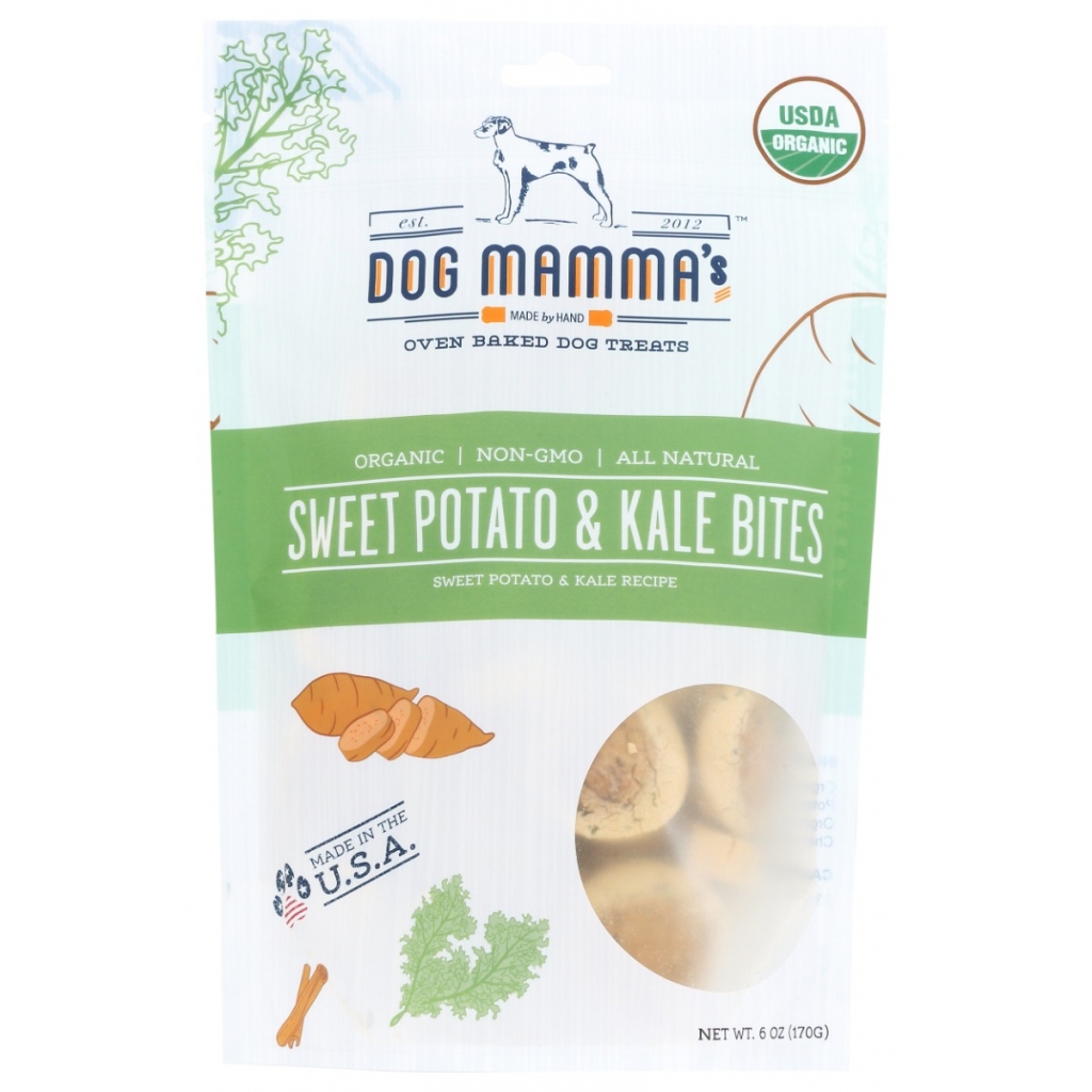 Organic Sweet Potato and Kale Bites Dog Treats - 6 oz