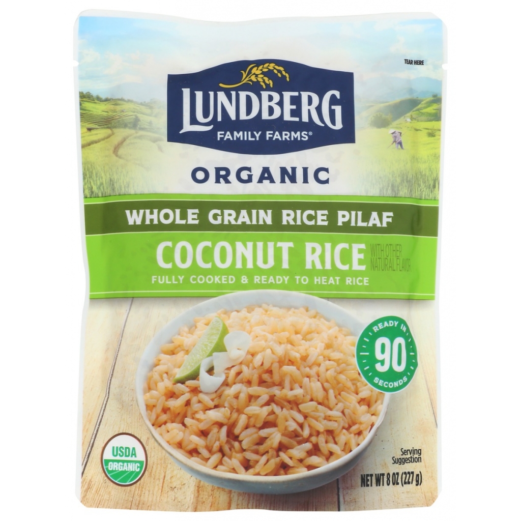 Microwaveable Organic Coconut Rice - 8 oz.