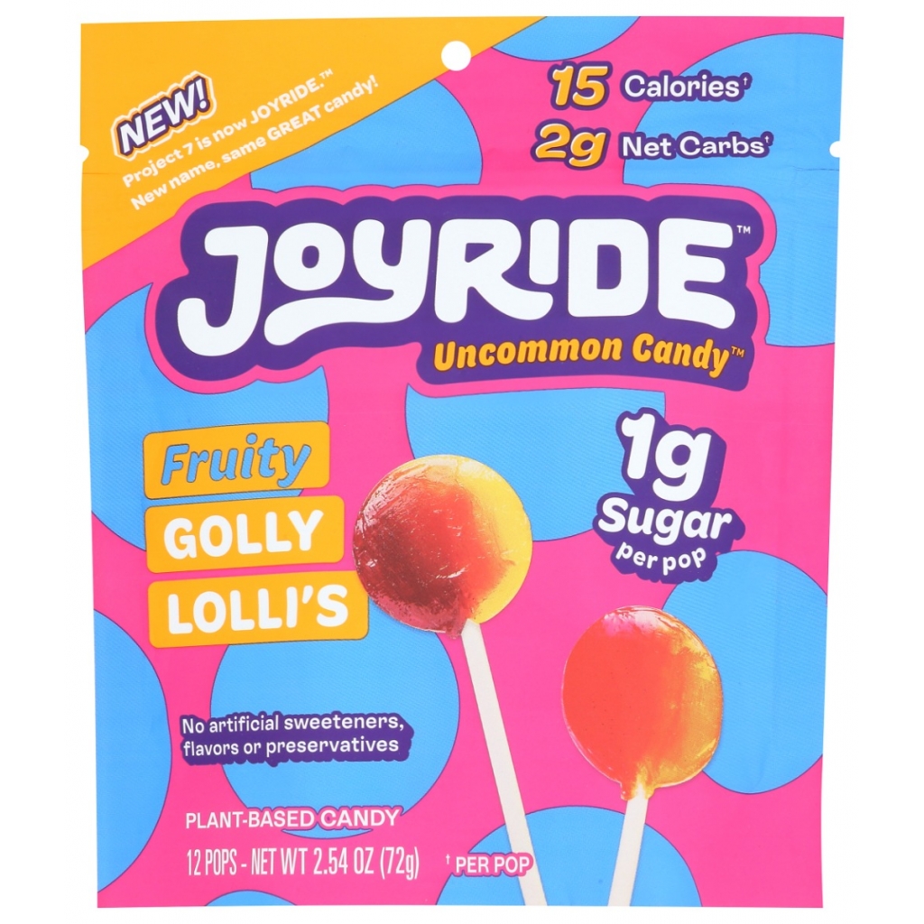 Fruity Golly Lollis Candy, Low Carb Treat