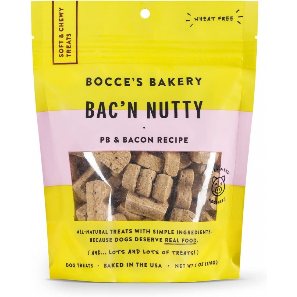 Peanut Butter Bacon Recipe Dog Treats, 6 oz