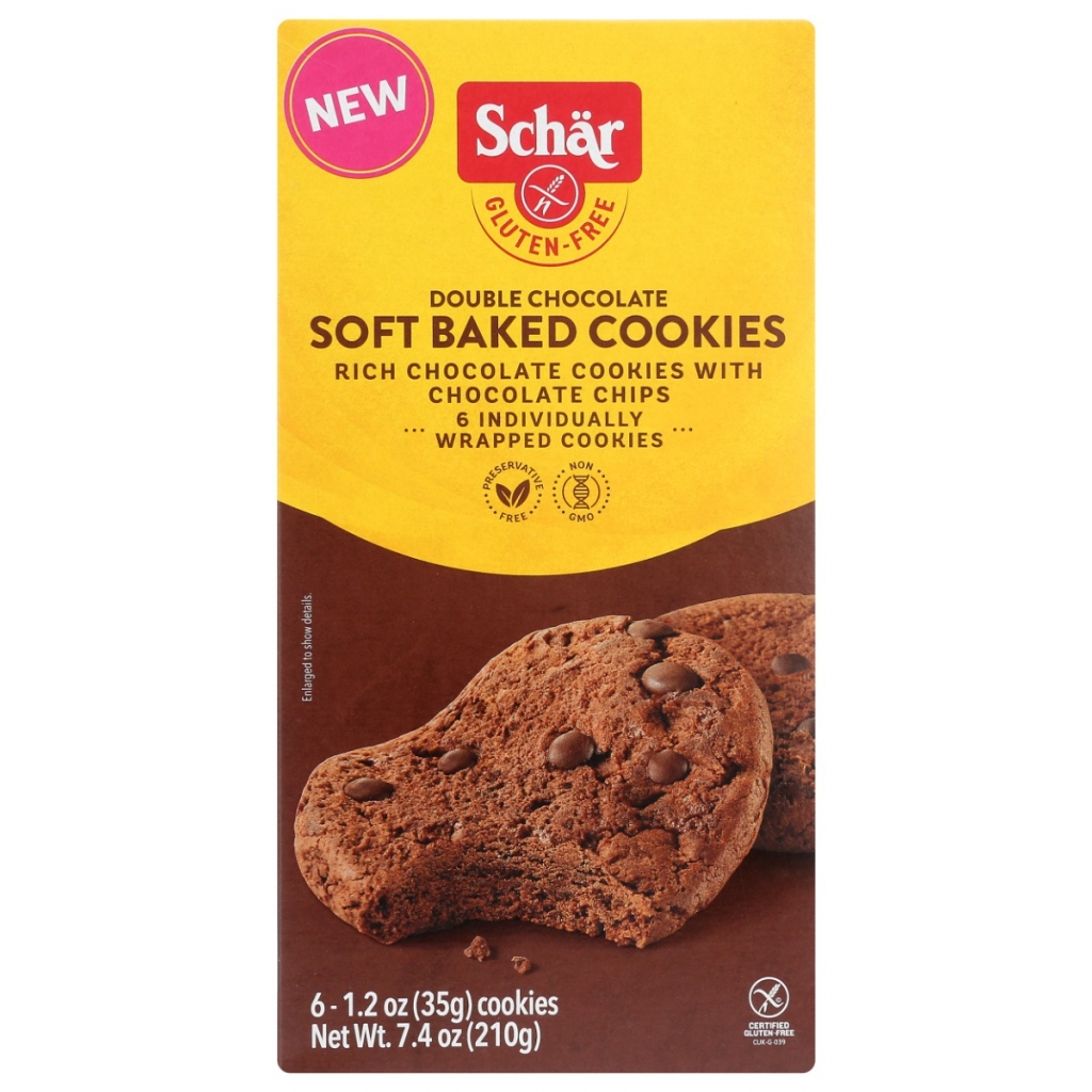 Soft Baked Double Chocolate Cookies - Gluten-Free, 7.4 oz