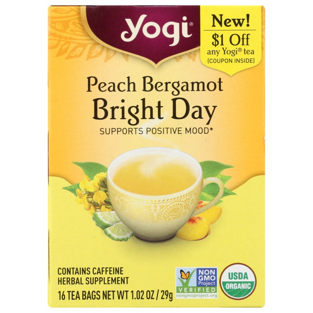 Peach Bergamot Bright Day Tea, 16 Bags