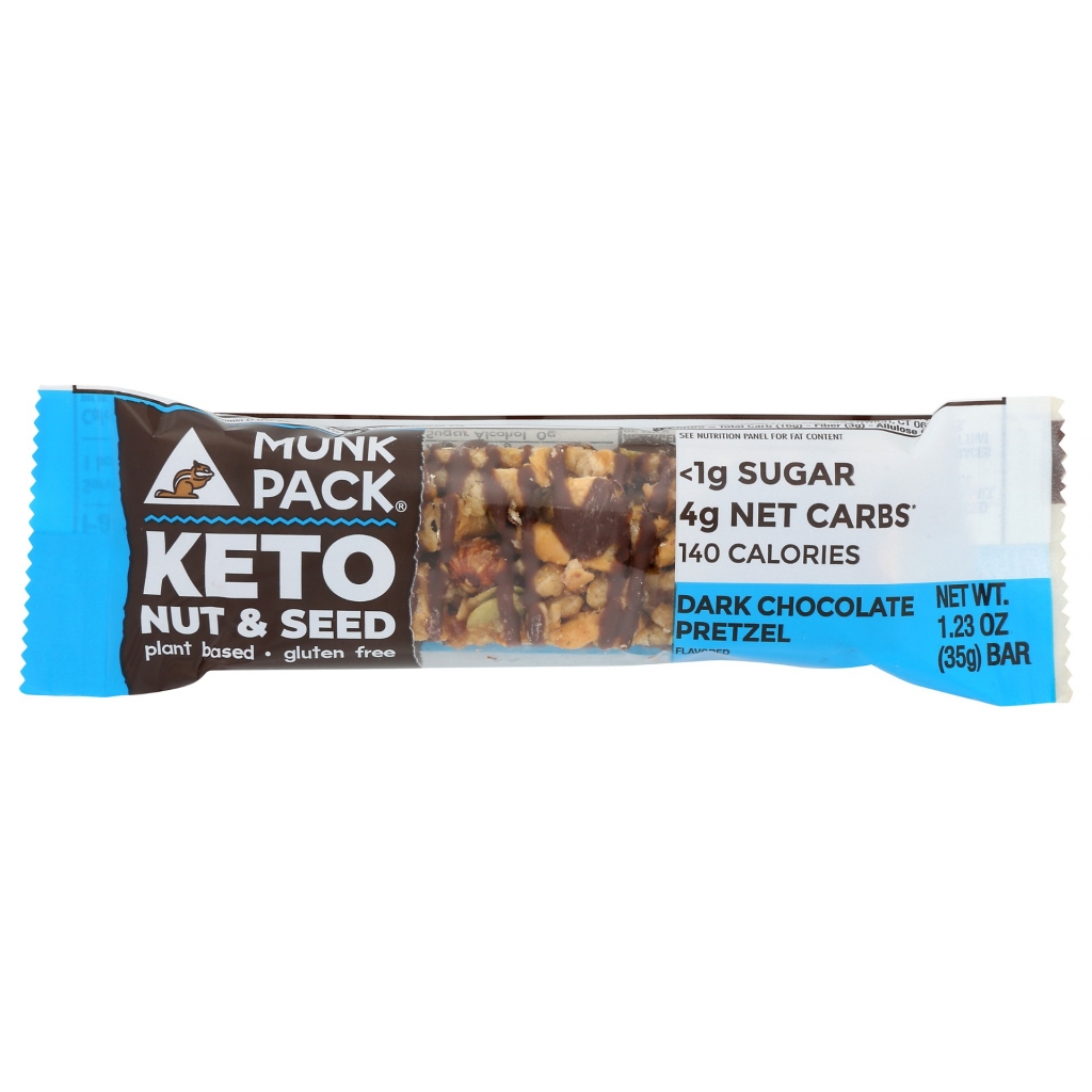 Keto Dark Chocolate Pretzel Bar - 1.23 oz.