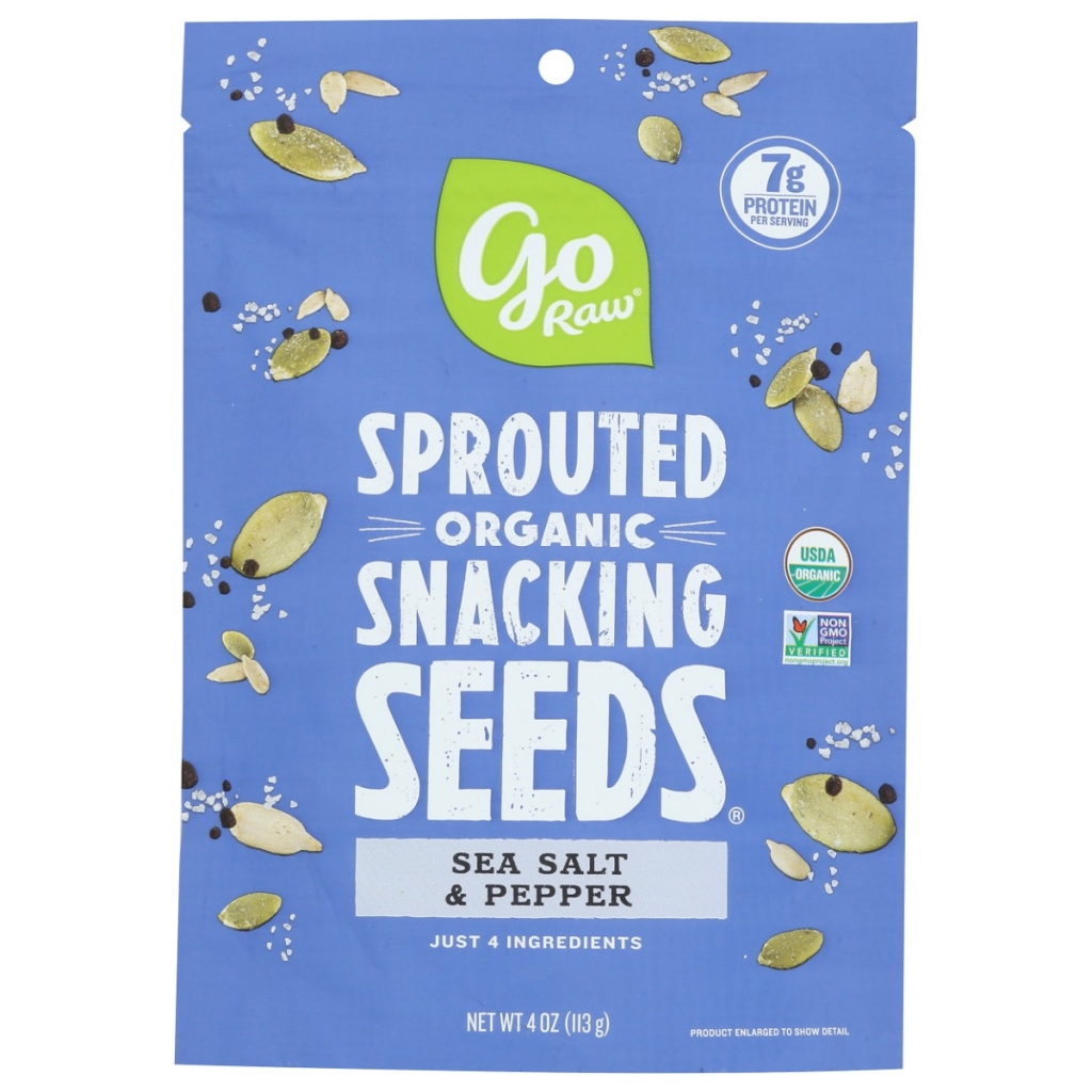 Sea Salt & Pepper Seeds Snack - 4 oz