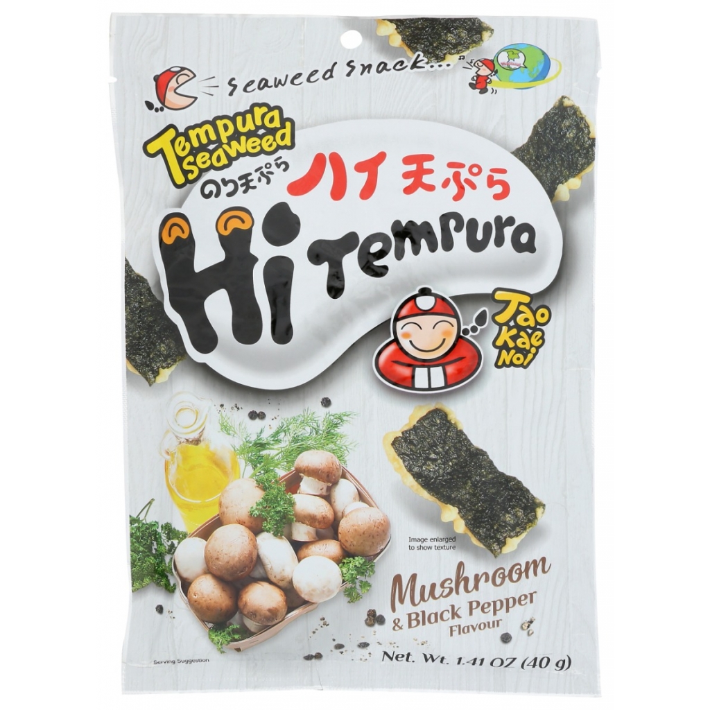 Seaweed Tempura Mushroom Black Pepper Snack, 1.41 oz