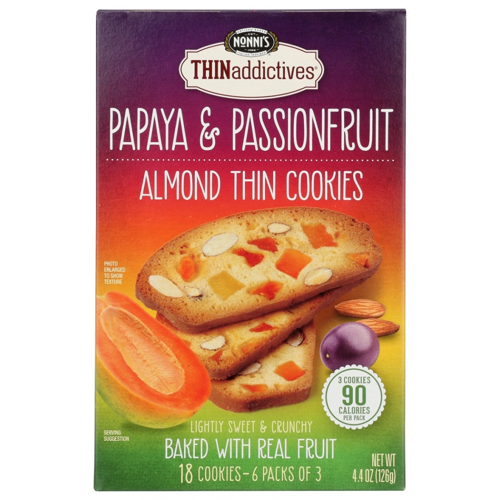 Thinaddictives Papaya Passionfruit Biscotti - 4.4 oz