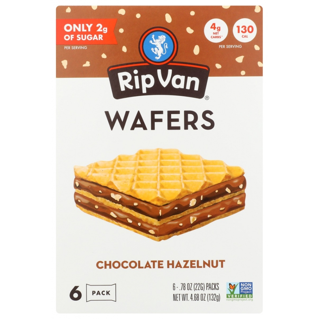 Low-Sugar Chocolate Hazelnut Wafers, 4.68 oz