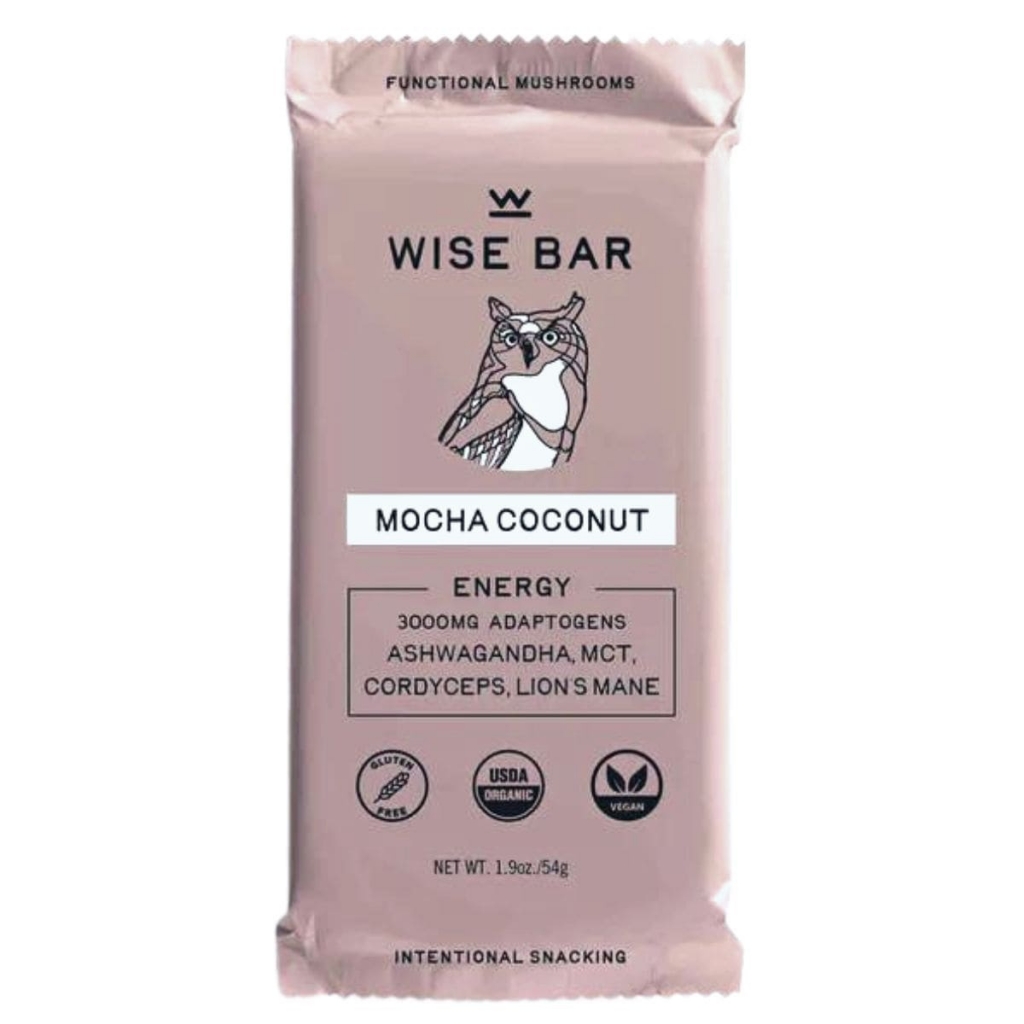 Functional Mocha Coconut Bar with Mushrooms, 1.9 oz