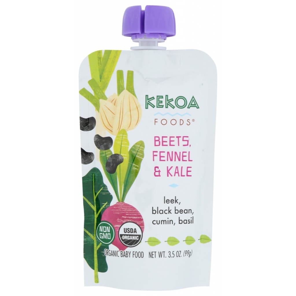 Organic Beets, Fennel and Kale Squeeze Pouch - 3.5 oz