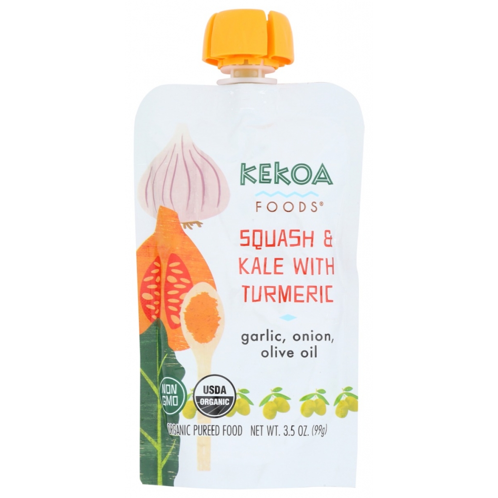 Squash and Kale with Turmeric Baby Food Pouch - 3.5 oz