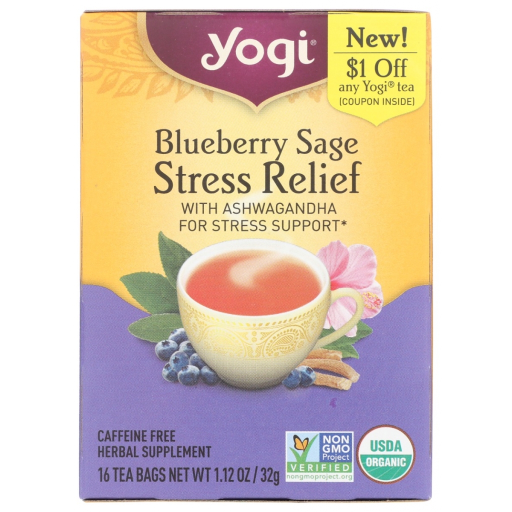 Blueberry Sage Stress Relief Tea - A Relaxing Experience